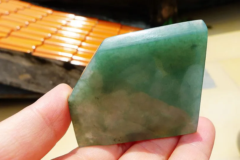 Natural Jade Rough Jadeite Raw (48.6g,6X5.2X0.55cm)