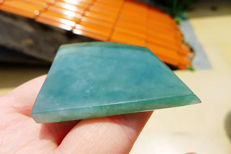 Natural Jade Rough Jadeite Raw (48.6g,6X5.2X0.55cm)