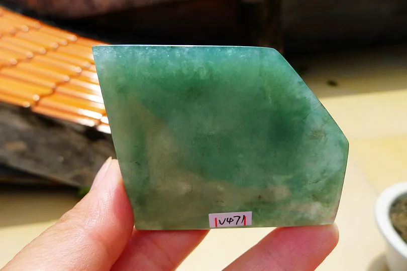 Natural Jade Rough Jadeite Raw (48.6g,6X5.2X0.55cm)