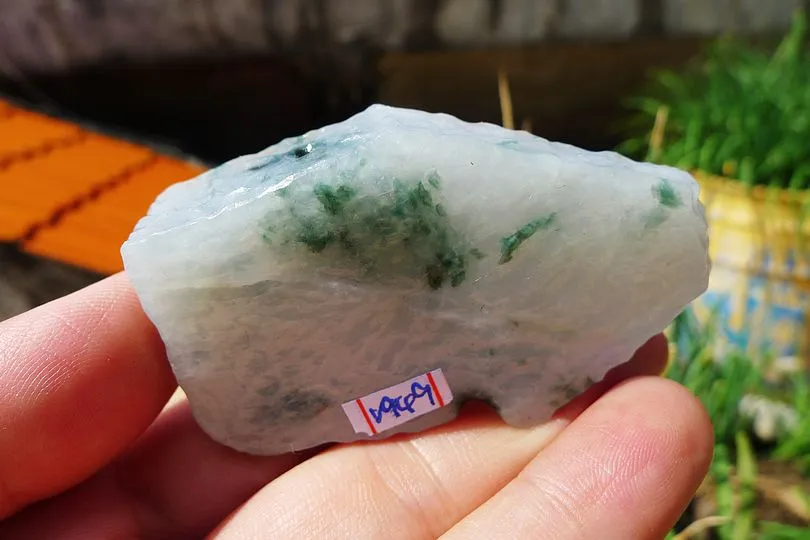 Natural Jade Rough Jadeite Raw (52g,6.2X3.5X1.5cm)