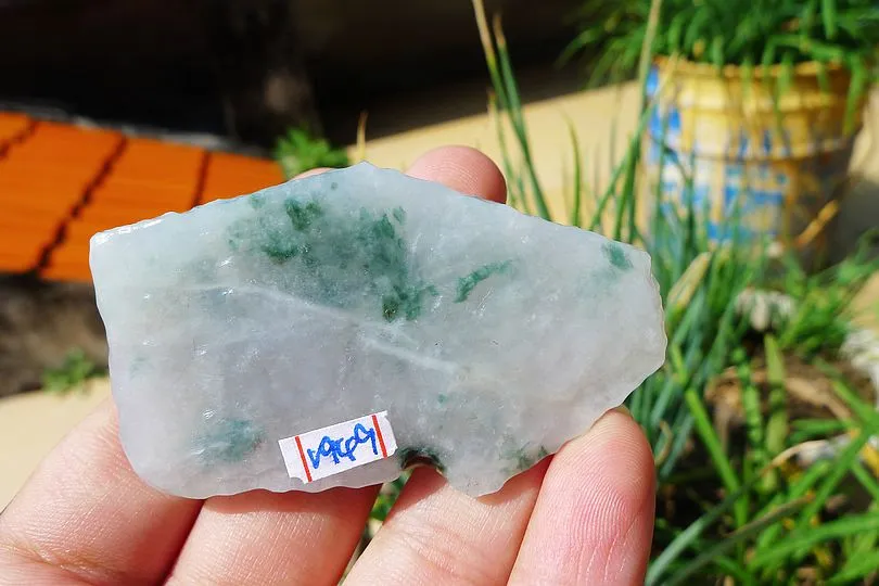 Natural Jade Rough Jadeite Raw (52g,6.2X3.5X1.5cm)