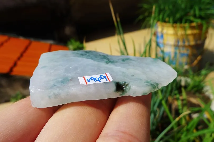 Natural Jade Rough Jadeite Raw (52g,6.2X3.5X1.5cm)