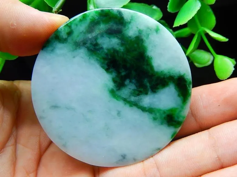 Natural Jade Rough Jadeite Raw (53g, 54X54X7.8mm)