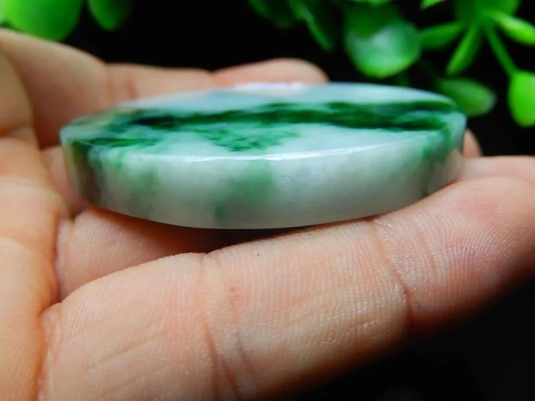 Natural Jade Rough Jadeite Raw (53g, 54X54X7.8mm)