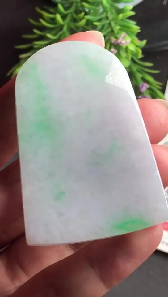 Natural Jade Rough Jadeite Raw (5.5x3.8x0.57cm)-S6304