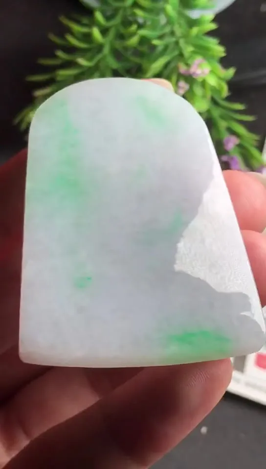 Natural Jade Rough Jadeite Raw (5.5x3.8x0.57cm)-S6304