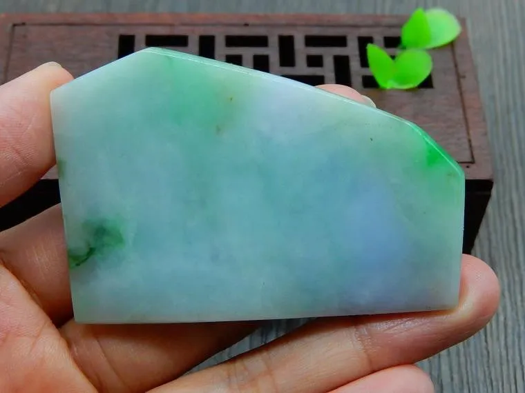 Natural Jade Rough Jadeite Raw (56g, 65X38X8.9mm)