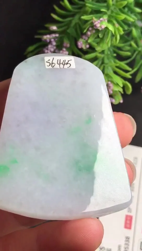 Natural Jade Rough Jadeite Raw (56X40X6.4mm)-S6445