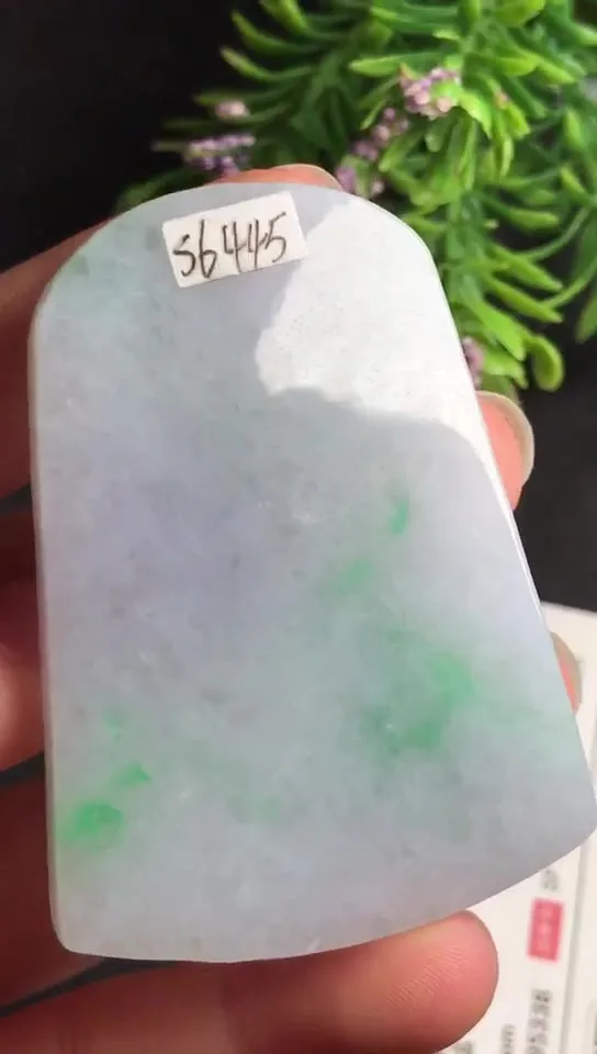 Natural Jade Rough Jadeite Raw (56X40X6.4mm)-S6445