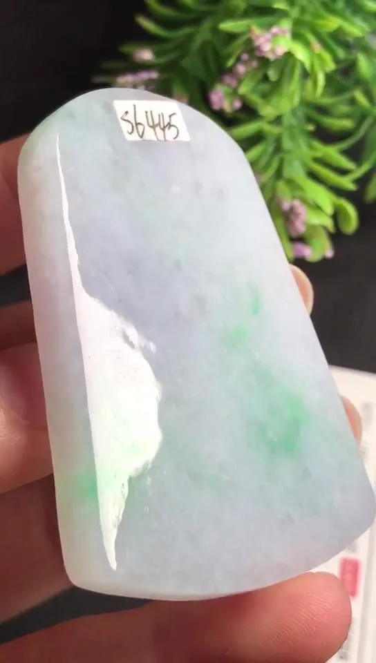 Natural Jade Rough Jadeite Raw (56X40X6.4mm)-S6445
