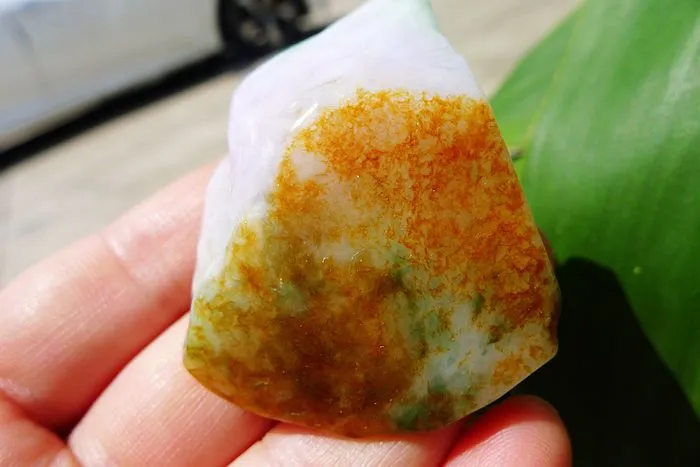 Natural Jade Rough Jadeite Raw (57g,4.8X3.8X2.3cm)
