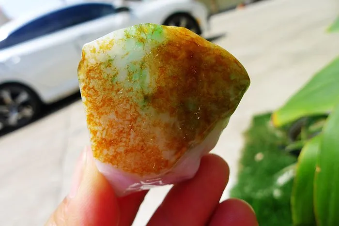 Natural Jade Rough Jadeite Raw (57g,4.8X3.8X2.3cm)