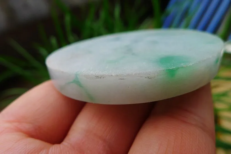 Natural Jade Rough Jadeite Raw (58g,5.55X5.55X0.65cm)