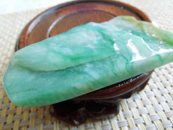 Natural Jade Rough Jadeite Raw (59g, 78X44X11mm)