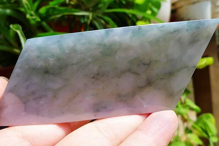 Natural Jade Rough Jadeite Raw (60g,8.8X4.2X0.5cm)