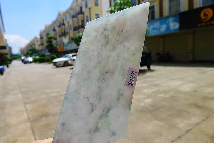Natural Jade Rough Jadeite Raw (60g,8.8X4.2X0.5cm)