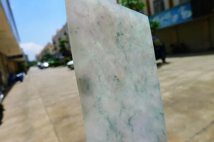 Natural Jade Rough Jadeite Raw (60g,8.8X4.2X0.5cm)
