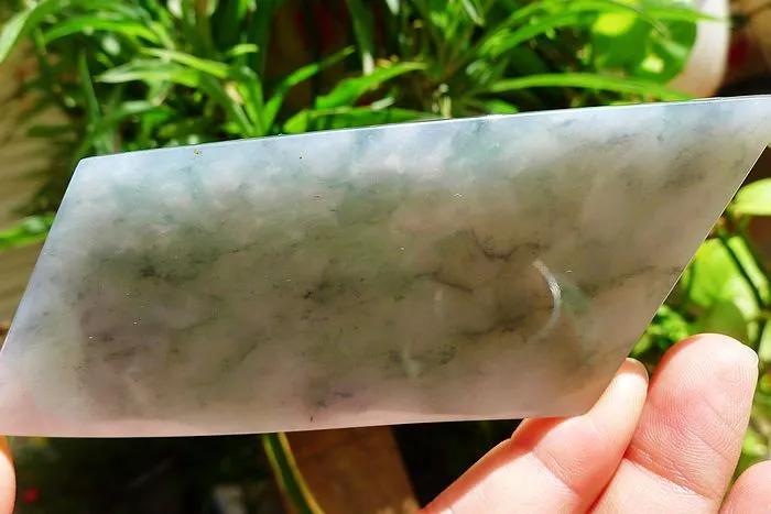 Natural Jade Rough Jadeite Raw (60g,8.8X4.2X0.5cm)