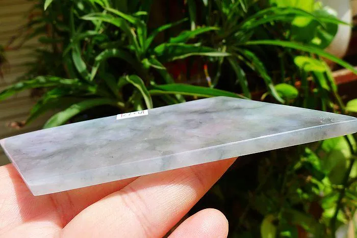 Natural Jade Rough Jadeite Raw (60g,8.8X4.2X0.5cm)