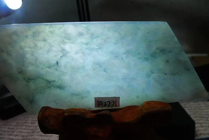 Natural Jade Rough Jadeite Raw (60g,8.8X4.2X0.5cm)