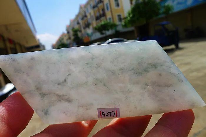 Natural Jade Rough Jadeite Raw (60g,8.8X4.2X0.5cm)