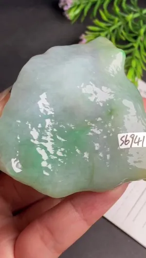 Natural Jade Rough Jadeite Raw (6.0X5.6X2.0cm)-S6941