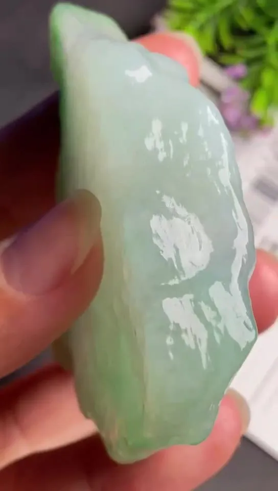 Natural Jade Rough Jadeite Raw (6.0X5.6X2.0cm)-S6941