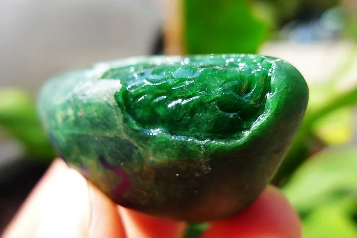 Natural Jade Rough Jadeite Raw (63g,5.1X2.6X2.3cm)