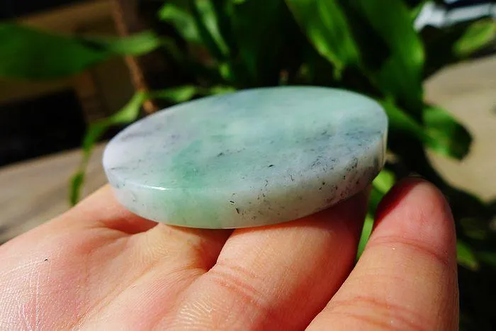 Natural Jade Rough Jadeite Raw (64g,5.6X0.75cm)