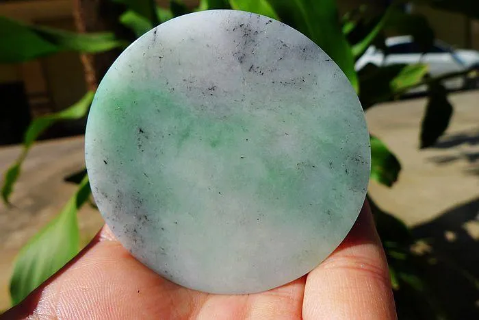 Natural Jade Rough Jadeite Raw (64g,5.6X0.75cm)