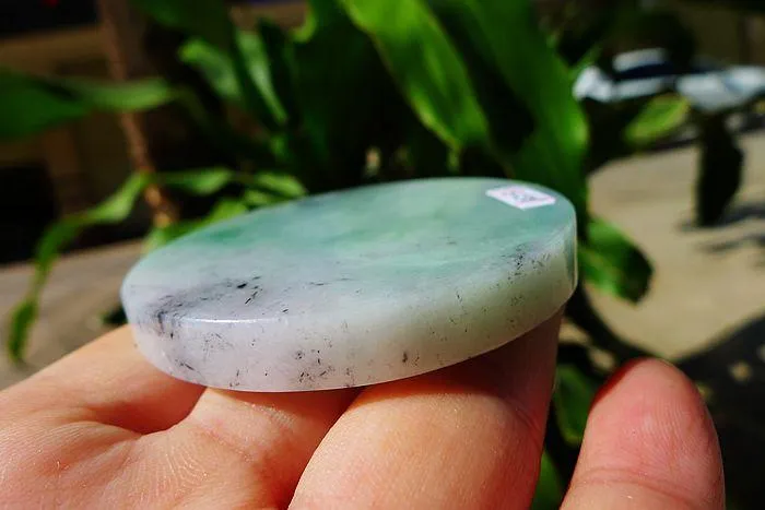 Natural Jade Rough Jadeite Raw (64g,5.6X0.75cm)