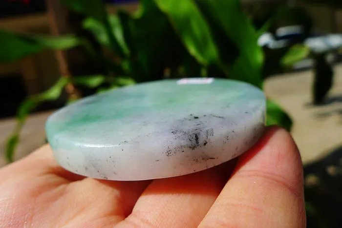 Natural Jade Rough Jadeite Raw (64g,5.6X0.75cm)