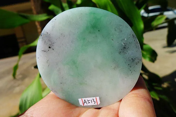 Natural Jade Rough Jadeite Raw (64g,5.6X0.75cm)