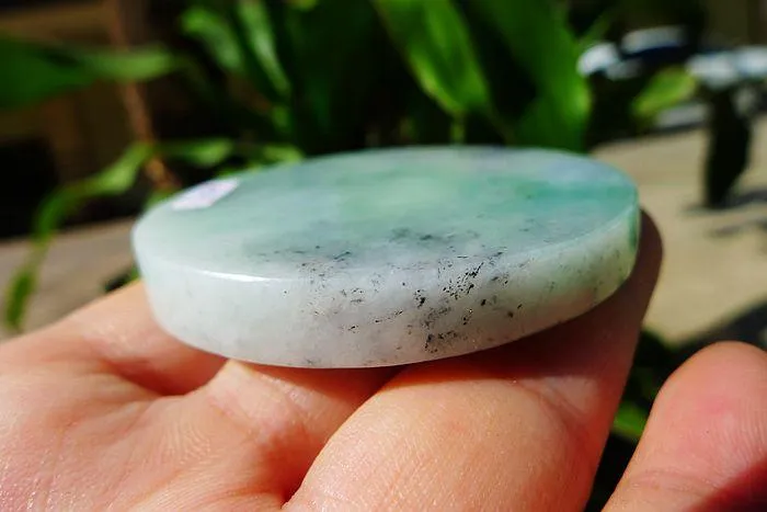 Natural Jade Rough Jadeite Raw (64g,5.6X0.75cm)
