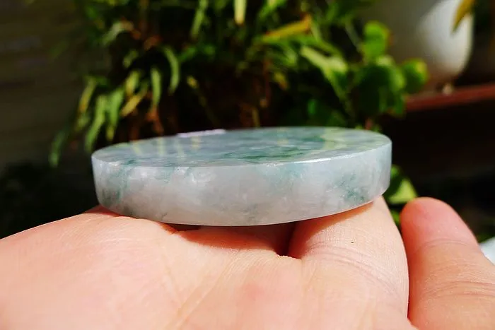 Natural Jade Rough Jadeite Raw (68g,5.55X0.8cm)