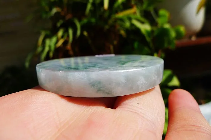 Natural Jade Rough Jadeite Raw (68g,5.55X0.8cm)