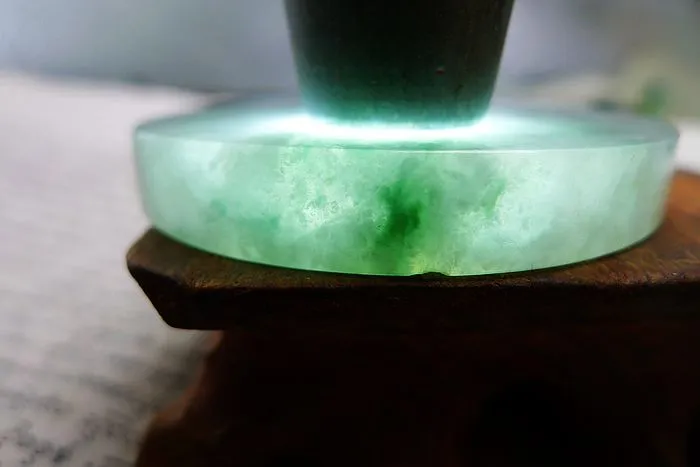 Natural Jade Rough Jadeite Raw (68g,5.55X0.8cm)