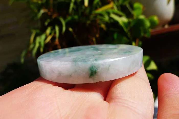 Natural Jade Rough Jadeite Raw (68g,5.55X0.8cm)