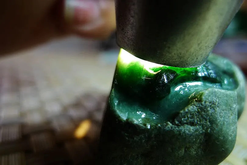 Natural Jade Rough Jadeite Raw (73g,5.3X3.4X2.9cm)