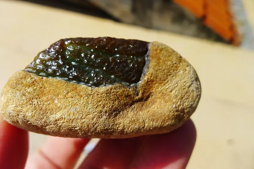 Natural Jade Rough Jadeite Raw (86g,5.3X3.7X2.3cm)