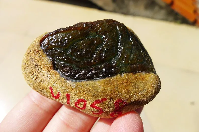 Natural Jade Rough Jadeite Raw (86g,5.3X3.7X2.3cm)