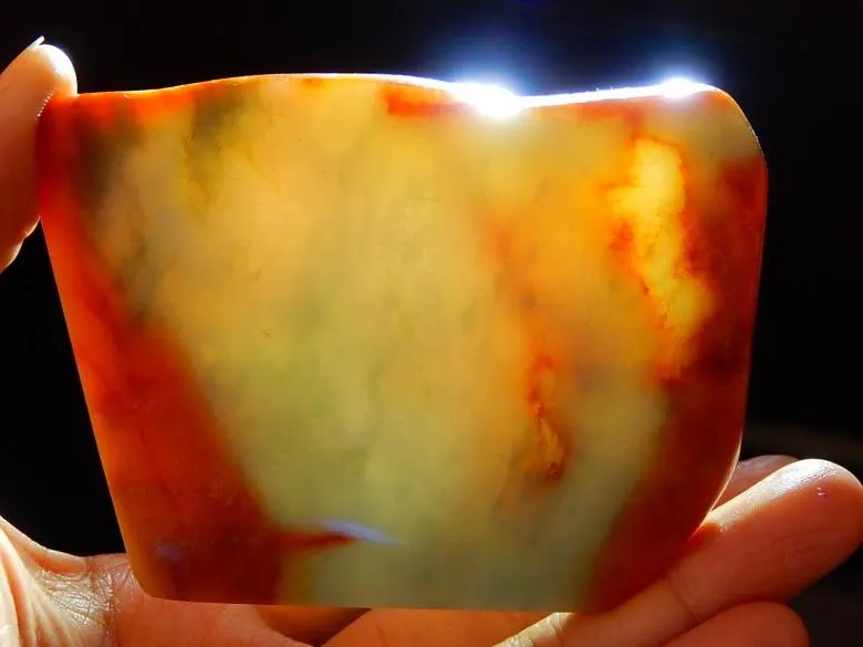 Natural Jade Rough Jadeite Raw (91g, 79X59X7mm)