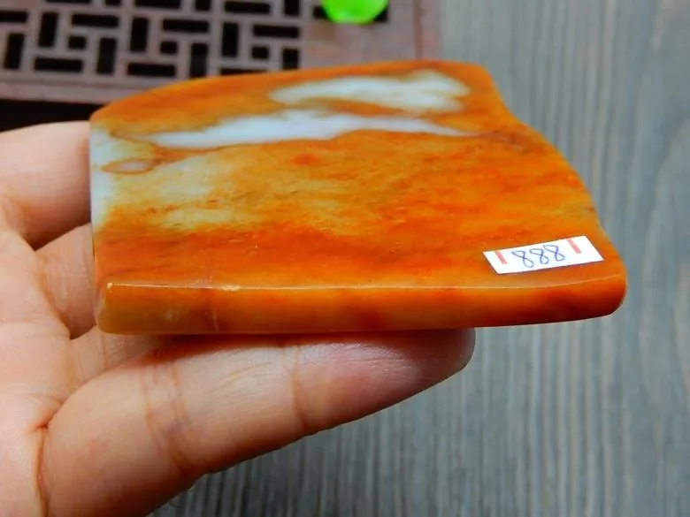 Natural Jade Rough Jadeite Raw (91g, 79X59X7mm)