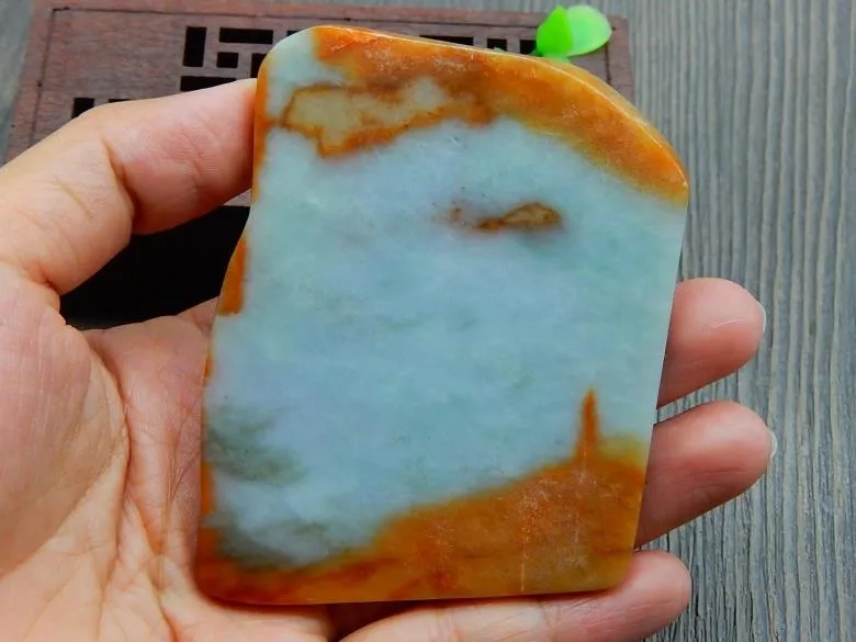 Natural Jade Rough Jadeite Raw (91g, 79X59X7mm)