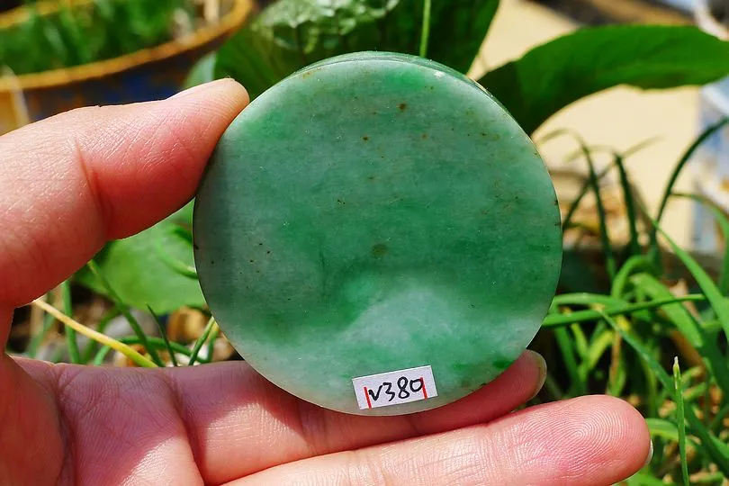 Natural Jade Rough Jadeite Raw (93g,5.2X5.2X1.3cm)
