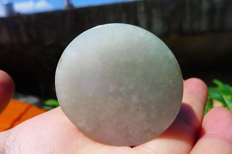 Natural Jade Rough Jadeite Raw S-(54g,3.75X3.75X1.5cm)