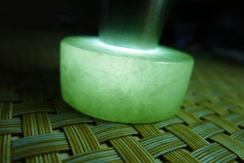 Natural Jade Rough Jadeite Raw S-(54g,3.75X3.75X1.5cm)