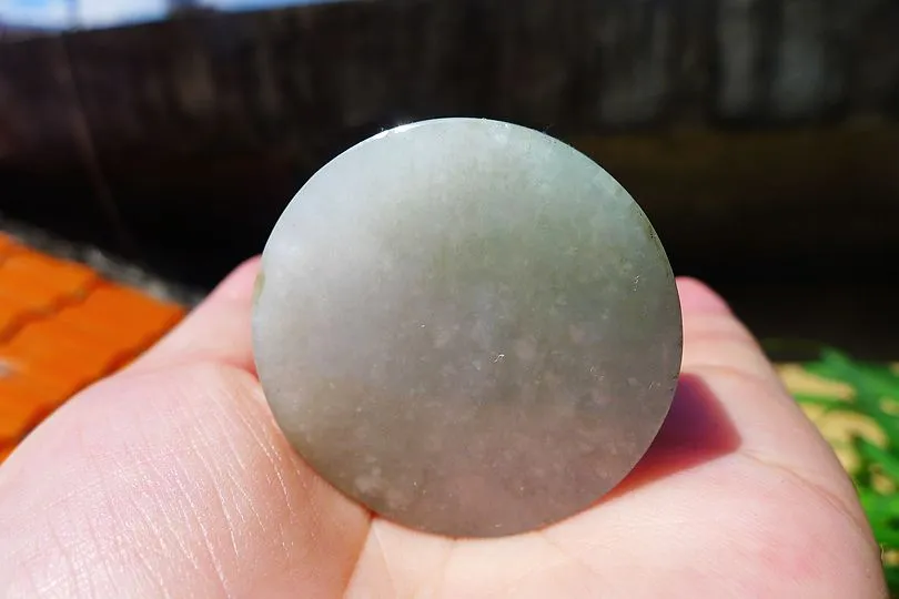 Natural Jade Rough Jadeite Raw S-(54g,3.75X3.75X1.5cm)