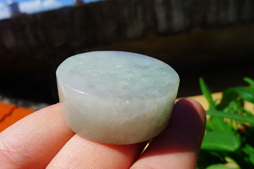 Natural Jade Rough Jadeite Raw S-(54g,3.75X3.75X1.5cm)