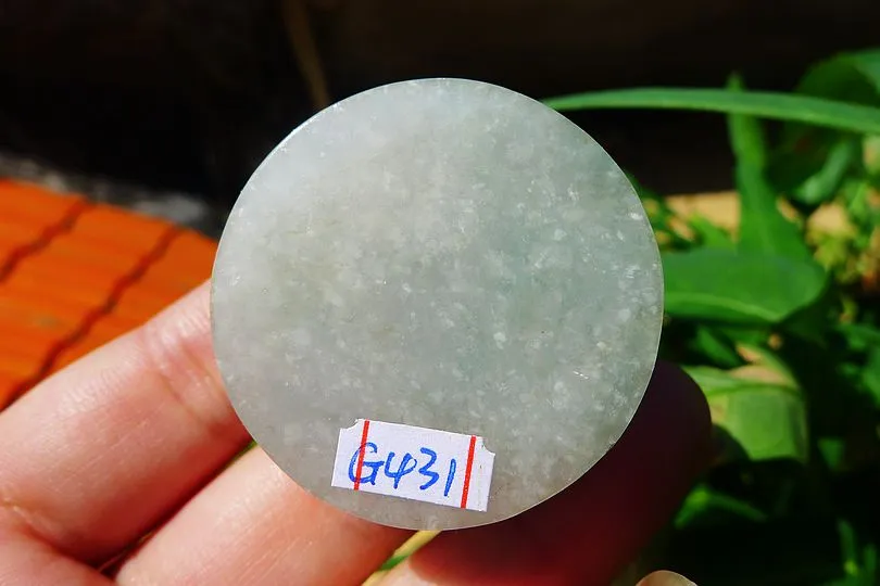 Natural Jade Rough Jadeite Raw S-(54g,3.75X3.75X1.5cm)
